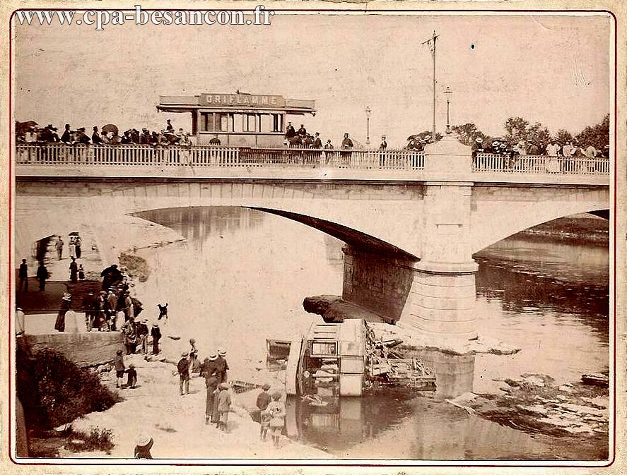 Besançon - Accident de tramway au pont de Canot (1899)